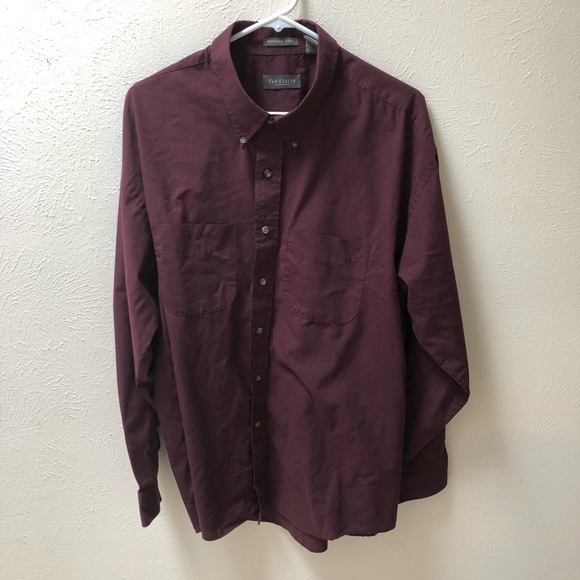 Men’s Purple Van Heusen Dress Shirt - Picture 1 of 7